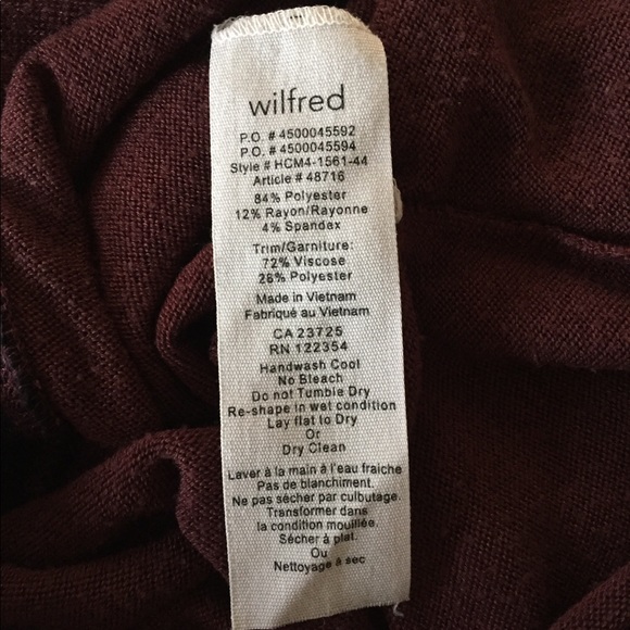 Wilfred (Aritzia) Lightweight Sherbrooke Pullover - Picture 6 of 8